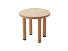 【フライミープティ/FLYMEe petit / GOODS】のKids Table / キッズテーブル ラウンド #6622 サイズ:直径45cm、天板ナチュラル、エッジ木目|ID:prp329100000003792