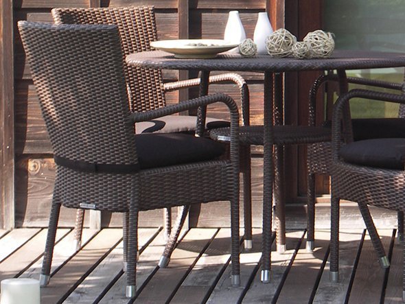 【フライミーヴィラ/FLYMEe Villa / GOODS】のGarden Arm Chair / ガーデンアームチェア f18592 インテリア・キッズ・メンズ・レディースファッション・服の通販 founy(ファニー) 　アクリル　Acrylic　ガーデン　Garden　クッション　Cushion　ファブリック　Fabric　ラタン　Rattan　リゾート　Resort　送料無料　Free Shipping　オプションのクッションは張地をご選択いただけます。マジックテープで背面に固定する仕様です。|ID: prp329100000003811 ipo3291000000025312194