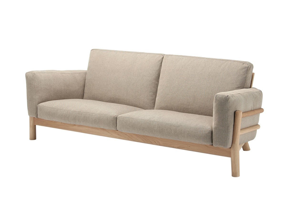 【カリモクニュースタンダード/KARIMOKU NEW STANDARD / GOODS】のCASTOR SOFA 3-SEATER / キャストールソファー 3人掛 インテリア・キッズ・メンズ・レディースファッション・服の通販 founy(ファニー) 　クッション　Cushion, Throw Pillow　コンパクト　Compact, Small Size　フェザー　Feather, Feather Detail　フォーム　Form　ホーム・キャンプ・アウトドア・お取り寄せ　Home Living / Home & Lifestyle / Camping Gear / Outdoor Camping　家具・インテリア　Home Furniture & Interior. Stylish & Functional Living Spaces　ソファー　Couches & Sofas　張地:ベージュ(タープ)、フレームピュアオーク|ID: prp329100000003913 ipo3291000000030211038