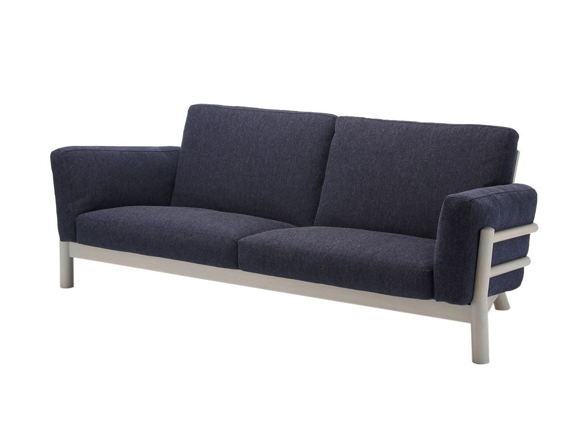 【カリモクニュースタンダード/KARIMOKU NEW STANDARD / GOODS】のCASTOR SOFA 3-SEATER / キャストールソファー 3人掛 インテリア・キッズ・メンズ・レディースファッション・服の通販 founy(ファニー) 　クッション　Cushion, Throw Pillow　コンパクト　Compact, Small Size　フェザー　Feather, Feather Detail　フォーム　Form　ホーム・キャンプ・アウトドア・お取り寄せ　Home Living / Home & Lifestyle / Camping Gear / Outdoor Camping　家具・インテリア　Home Furniture & Interior. Stylish & Functional Living Spaces　ソファー　Couches & Sofas　張地:ナイトブルー(タープ)、フレームグレイングレー|ID: prp329100000003913 ipo3291000000030211046