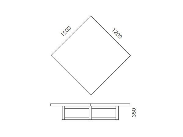 【リアルスタイル/REAL STYLE / GOODS】のBERDEN living table / バーデン リビングテーブル インテリア・キッズ・メンズ・レディースファッション・服の通販 founy(ファニー) 　テーブル　Table　バランス　Balance　ホーム・キャンプ・アウトドア・お取り寄せ　Home,Garden,Outdoor,Camping Gear　家具・インテリア　Furniture　テーブル　Table　ローテーブル・センターテーブル　Low Table/Center Table　寸法図(120 × 120cm)|ID: prp329100000003939 ipo3291000000030186372