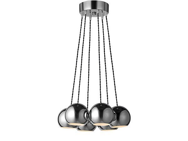 【フライミーパーラー/FLYMEe Parlor / GOODS】のPendant Light / 6灯ペンダントライト #100235 インテリア・キッズ・メンズ・レディースファッション・服の通販 founy(ファニー) 　送料無料　Free Shipping　トレンド　Trend, Trending Now　ランダム　Random, Irregular　ホーム・キャンプ・アウトドア・お取り寄せ　Home Living / Home & Lifestyle / Camping Gear / Outdoor Camping　家具・インテリア　Home Furniture & Interior. Stylish & Functional Living Spaces　ライト・照明　Lamps & Lighting Fixtures　ペンダントライト・吊り下げ照明　Pendant Light / Hanging Light Fixture　クローム|ID: prp329100000003945 ipo3291000000030189659