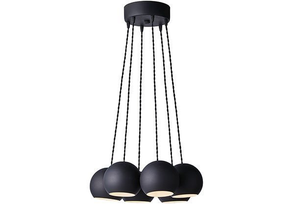 【フライミーパーラー/FLYMEe Parlor / GOODS】のPendant Light / 6灯ペンダントライト #100235 インテリア・キッズ・メンズ・レディースファッション・服の通販 founy(ファニー) 　送料無料　Free Shipping　トレンド　Trend, Trending Now　ランダム　Random, Irregular　ホーム・キャンプ・アウトドア・お取り寄せ　Home Living / Home & Lifestyle / Camping Gear / Outdoor Camping　家具・インテリア　Home Furniture & Interior. Stylish & Functional Living Spaces　ライト・照明　Lamps & Lighting Fixtures　ペンダントライト・吊り下げ照明　Pendant Light / Hanging Light Fixture　ブラック|ID: prp329100000003945 ipo3291000000030189668