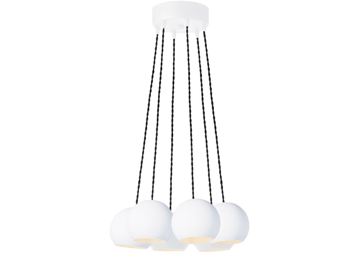 【フライミーパーラー/FLYMEe Parlor / GOODS】のPendant Light / 6灯ペンダントライト #100235 インテリア・キッズ・メンズ・レディースファッション・服の通販 founy(ファニー) 　送料無料　Free Shipping　トレンド　Trend, Trending Now　ランダム　Random, Irregular　ホーム・キャンプ・アウトドア・お取り寄せ　Home Living / Home & Lifestyle / Camping Gear / Outdoor Camping　家具・インテリア　Home Furniture & Interior. Stylish & Functional Living Spaces　ライト・照明　Lamps & Lighting Fixtures　ペンダントライト・吊り下げ照明　Pendant Light / Hanging Light Fixture　ホワイト|ID: prp329100000003945 ipo3291000000030189678