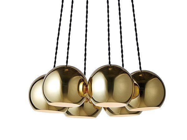 【フライミーパーラー/FLYMEe Parlor / GOODS】のPendant Light / 6灯ペンダントライト #100235 インテリア・キッズ・メンズ・レディースファッション・服の通販 founy(ファニー) 　送料無料　Free Shipping　トレンド　Trend, Trending Now　ランダム　Random, Irregular　ホーム・キャンプ・アウトドア・お取り寄せ　Home Living / Home & Lifestyle / Camping Gear / Outdoor Camping　家具・インテリア　Home Furniture & Interior. Stylish & Functional Living Spaces　ライト・照明　Lamps & Lighting Fixtures　ペンダントライト・吊り下げ照明　Pendant Light / Hanging Light Fixture　ゴールド|ID: prp329100000003945 ipo3291000000030189685