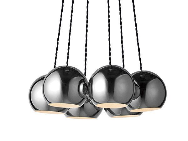 【フライミーパーラー/FLYMEe Parlor / GOODS】のPendant Light / 6灯ペンダントライト #100235 インテリア・キッズ・メンズ・レディースファッション・服の通販 founy(ファニー) 　送料無料　Free Shipping　トレンド　Trend, Trending Now　ランダム　Random, Irregular　ホーム・キャンプ・アウトドア・お取り寄せ　Home Living / Home & Lifestyle / Camping Gear / Outdoor Camping　家具・インテリア　Home Furniture & Interior. Stylish & Functional Living Spaces　ライト・照明　Lamps & Lighting Fixtures　ペンダントライト・吊り下げ照明　Pendant Light / Hanging Light Fixture　クローム|ID: prp329100000003945 ipo3291000000030189690