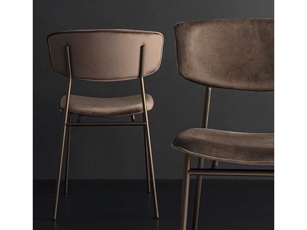 【カリガリス/Calligaris / GOODS】のFIFTIES / フィフティーズ ファブリック CS/1854 インテリア・キッズ・メンズ・レディースファッション・服の通販 founy(ファニー) 　送料無料　Free Shipping　トレンド　Trend, Trending Now　ファブリック　Fabric, Textile　フレーム　Frame, Outline　ベルベット　Velvet, Velvety　モダン　Modern, Contemporary　ホーム・キャンプ・アウトドア・お取り寄せ　Home Living / Home & Lifestyle / Camping Gear / Outdoor Camping　家具・インテリア　Home Furniture & Interior. Stylish & Functional Living Spaces　チェア・椅子　Seating & Chairs　ダイニングチェア・木製チェア　Dining Chairs　シートS0G ソイルブラウン、脚部P29L マットブロンズ|ID: prp329100000003969 ipo3291000000036613371