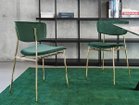 【カリガリス/Calligaris / GOODS】のFIFTIES / フィフティーズ ファブリック CS/1854 シートS0H フォレストグリーン、脚部P175 ポリッシュドブラス|ID: prp329100000003969 ipo3291000000036836326