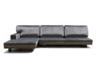 【マスターウォール/MASTERWAL / GOODS】のDANISH SOFA / デニッシュ ソファ 3シーター180 + ワンアームカウチ90 張地:ルクソール スチール(ファブリック3)、フレーム:ウォールナット、カウチ:右カウチ|ID: prp329100000003972 ipo3291000000036855965