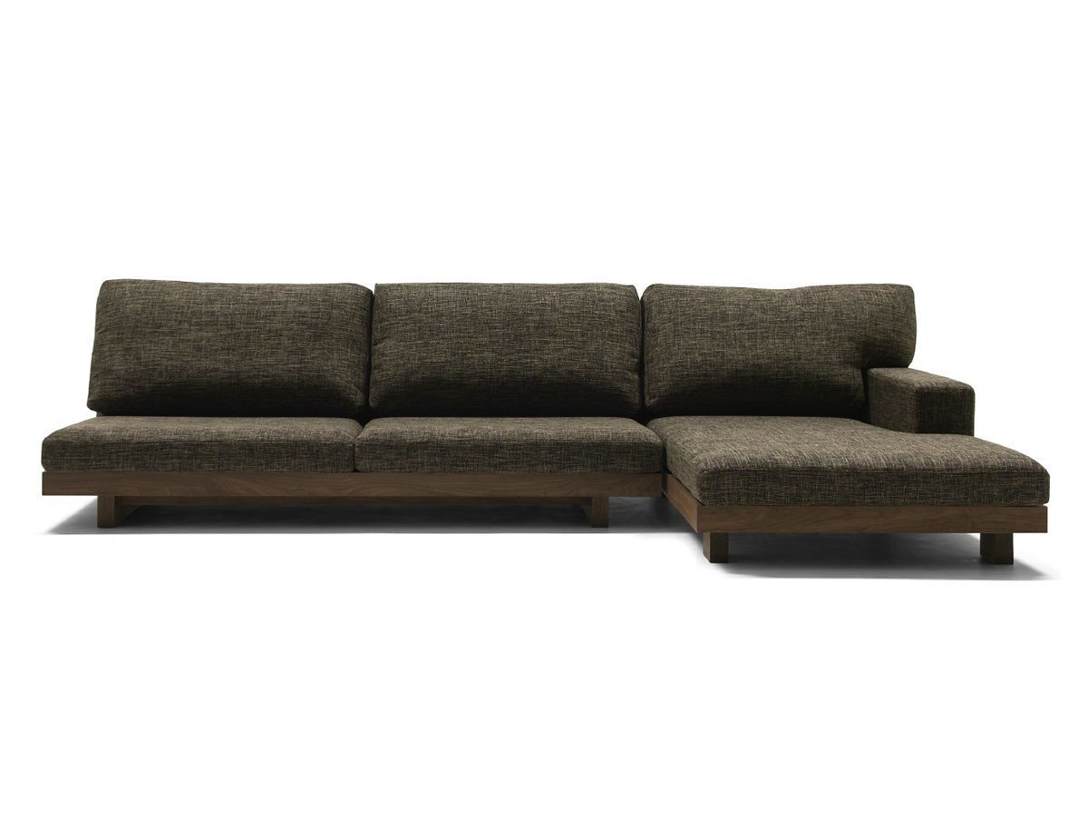 【マスターウォール/MASTERWAL / GOODS】のDANISH SOFA / デニッシュ ソファ 3シーター180 + ワンアームカウチ90 インテリア・キッズ・メンズ・レディースファッション・服の通販 founy(ファニー) 　クッション　Cushion, Throw Pillow　ホーム・キャンプ・アウトドア・お取り寄せ　Home Living / Home & Lifestyle / Camping Gear / Outdoor Camping　家具・インテリア　Home Furniture & Interior. Stylish & Functional Living Spaces　ソファー　Couches & Sofas　カウチソファ・シェーズロング　Chaise Lounge Sofas　張地:グラナダ 4ブラウン(ファブリック2)、フレーム:ウォールナット、カウチ:左カウチ|ID: prp329100000003972 ipo3291000000036855973