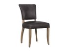【ハロ/HALO / GOODS】のMIMI CHAIR WEATHERED OAK / ミミチェア(ウェザードオーク脚) レザー:デストロイドブラック|ID: prp329100000004024 ipo3291000000033194446