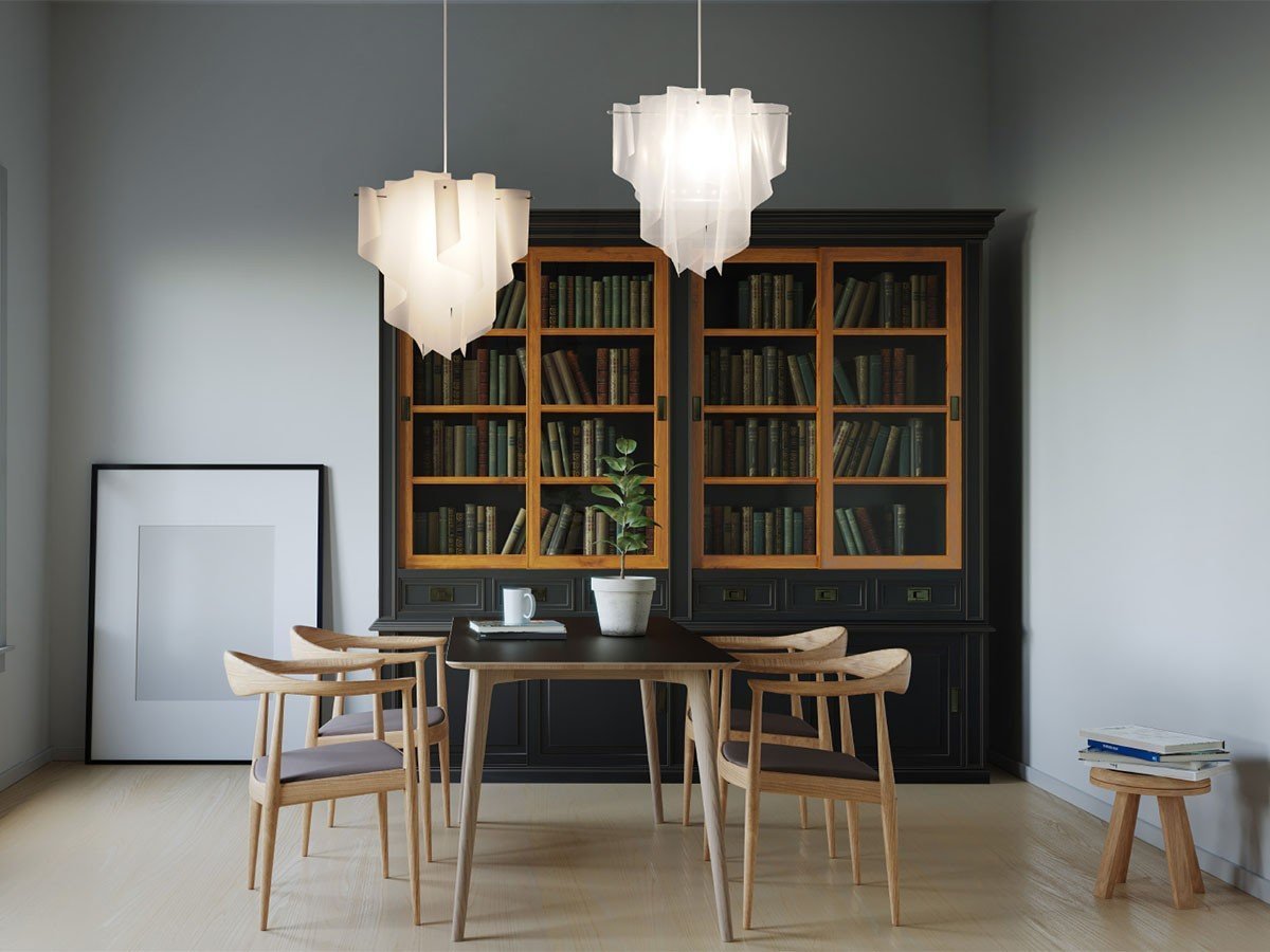 【フライミー ブラン/FLYMEe Blanc / GOODS】のPendant Lamp / ペンダントランプ #1932 インテリア・キッズ・メンズ・レディースファッション・服の通販 founy(ファニー) 　送料無料　Free Shipping　コンパクト　Compact, Small Size　ドレープ　Drape, Draping Fabric　ホーム・キャンプ・アウトドア・お取り寄せ　Home Living / Home & Lifestyle / Camping Gear / Outdoor Camping　家具・インテリア　Home Furniture & Interior. Stylish & Functional Living Spaces　ライト・照明　Lamps & Lighting Fixtures　ペンダントライト・吊り下げ照明　Pendant Light / Hanging Light Fixture　左:ホワイト、右:アイス|ID: prp329100000004025 ipo3291000000034221350