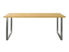 【リアルスタイル/REAL STYLE / GOODS】のMESICK dining table / ミーシック ダイニングテーブル 天板:オーク、脚部:ヘアライン仕上、サイズ:幅180cm|ID:prp329100000004093