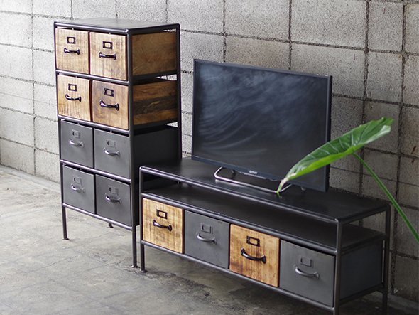 【ライフファニチャー/LIFE FURNITURE / GOODS】のIRON WOODEN DRAWER CHEST / アイアン ウッデン ドロワーチェスト 人気、トレンドファッション・服の通販 founy(ファニー) 　送料無料　Free Shipping　モザイク　Mosaic　ホーム・キャンプ・アウトドア・お取り寄せ　Home,Garden,Outdoor,Camping Gear　家具・インテリア　Furniture　収納家具・キャビネット　Storage Furniture　チェスト　Chest　other-4|ID: prp329100000004094 ipo3291000000031533733
