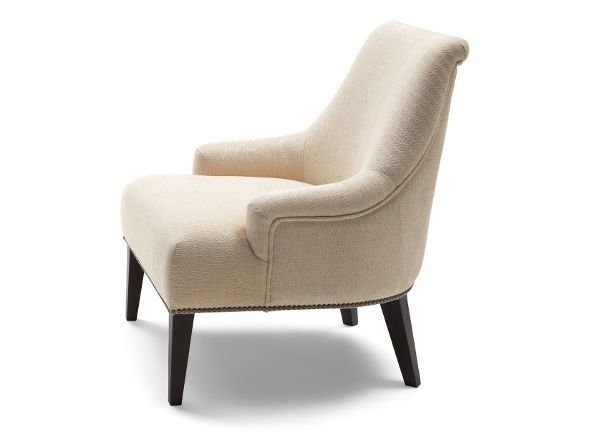 【フライミー ブラン/FLYMEe Blanc / GOODS】のLOUNGE CHAIR / ラウンジチェア 鋲仕上げ n5932 インテリア・キッズ・メンズ・レディースファッション・服の通販 founy(ファニー) 　エレガント 上品　Elegant　クラシカル　Classical, Vintage-Inspired　シンプル　Simple, Minimal　スマート　Smart, Elegant　モダン　Modern, Contemporary　ホーム・キャンプ・アウトドア・お取り寄せ　Home Living / Home & Lifestyle / Camping Gear / Outdoor Camping　家具・インテリア　Home Furniture & Interior. Stylish & Functional Living Spaces　チェア・椅子　Seating & Chairs　ラウンジチェア・リクライナー　Lounge Chairs / Recliners　張地:鋲:アンティークゴールド、脚部ダークブラウン|ID: prp329100000004126 ipo3291000000036305314