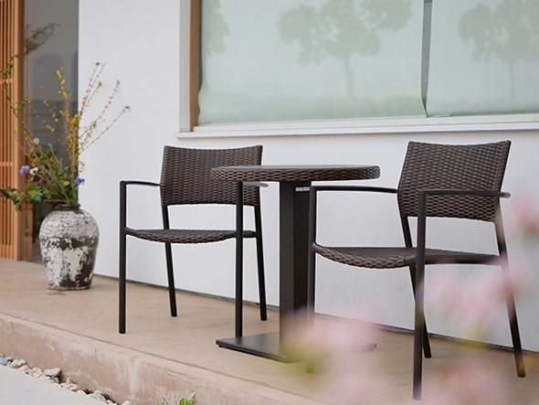 【フライミーヴィラ/FLYMEe Villa / GOODS】のGarden Arm Chair / ガーデンアームチェア f18596 インテリア・キッズ・メンズ・レディースファッション・服の通販 founy(ファニー) 　アクリル　Acrylic　ガーデン　Garden　クッション　Cushion　ファブリック　Fabric　ラタン　Rattan　リゾート　Resort　送料無料　Free Shipping　ガーデンカフェやレストランなどの商業施設でもご使用いただけます。|ID: prp329100000004129 ipo3291000000025312047