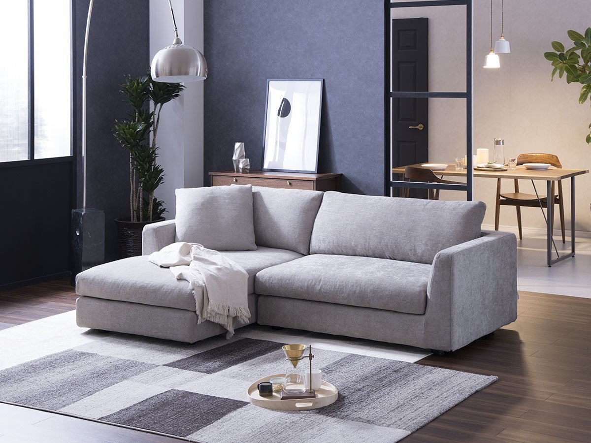 【リラックス フォーム/RELAX FORM / GOODS】のDEPALA II COUCH SOFA / デパラ2 カウチソファ インテリア・キッズ・メンズ・レディースファッション・服の通販 founy(ファウニー) 　クッション　Cushion, Throw Pillow　シンプル　Simple, Minimal　フェザー　Feather, Feather Detail　フォーム　Form　定番　Standard, Basic Item　ホーム・キャンプ・アウトドア・お取り寄せ　Home Living / Home & Lifestyle / Camping Gear / Outdoor Camping　家具・インテリア　Home Furniture & Interior. Stylish & Functional Living Spaces　ソファー　Couches & Sofas　カウチソファ・シェーズロング　Chaise Lounge Sofas　張地:A48 ステングレー、カウチ位置:右カウチ|ID: prp329100000004130 ipo3291000000037082219