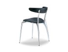 【フライミー ノワール/FLYMEe Noir / GOODS】のArm Chair / アームチェア 4本脚 m71230 張地:PVCブラック|ID:prp329100000004148