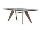 【ヴィトラ/Vitra / GOODS】のEM Table / EM ターブル HPL 天板:アスファルト、脚部:チョコレート、サイズ:幅180cm|ID:prp329100000004255