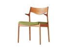 【冨士ファニチア/FUJI FURNITURE / GOODS】のnico Semi Arm Chair / ニコ セミアームチェア フレーム:OC / チェリー材(オイル塗装)、張地:LS46(Sランク)|ID:prp329100000004292