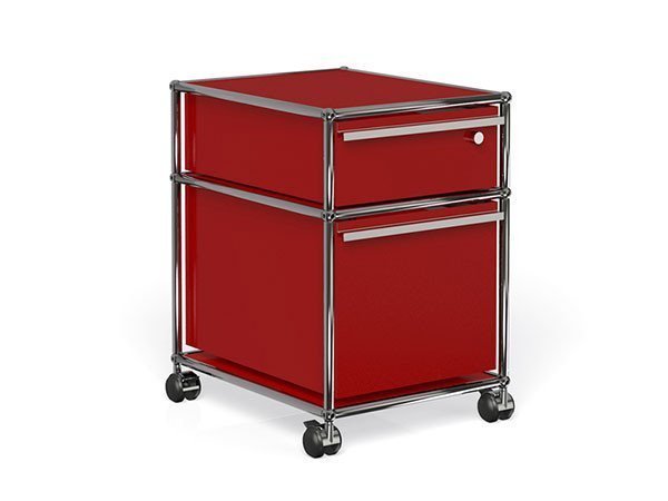 【ユーエスエム/USM / GOODS】のUSM Haller Wagon / USMハラー ワゴン(鍵付き) W / D / H:418 / 523 / 605mm A6サイズドロワー × 1、A4サイズドロワー × 1 インテリア・キッズ・メンズ・レディースファッション・服の通販 founy(ファニー) コレクション Collection, Seasonal Line シンプル Simple, Minimal ステーショナリー Stationery, Office Supplies デスク Desk, Work Desk ニューヨーク New York, NYC Style ホーム・キャンプ・アウトドア・お取り寄せ Home Living / Home & Lifestyle / Camping Gear / Outdoor Camping 家具・インテリア Home Furniture & Interior. Stylish & Functional Living Spaces 収納家具・キャビネット Storage Furniture チェストワゴン・移動式収納 Mobile Wagon USM ルビーレッド(海外取り寄せ)|ID: prp329100000004293 ipo3291000000036858757