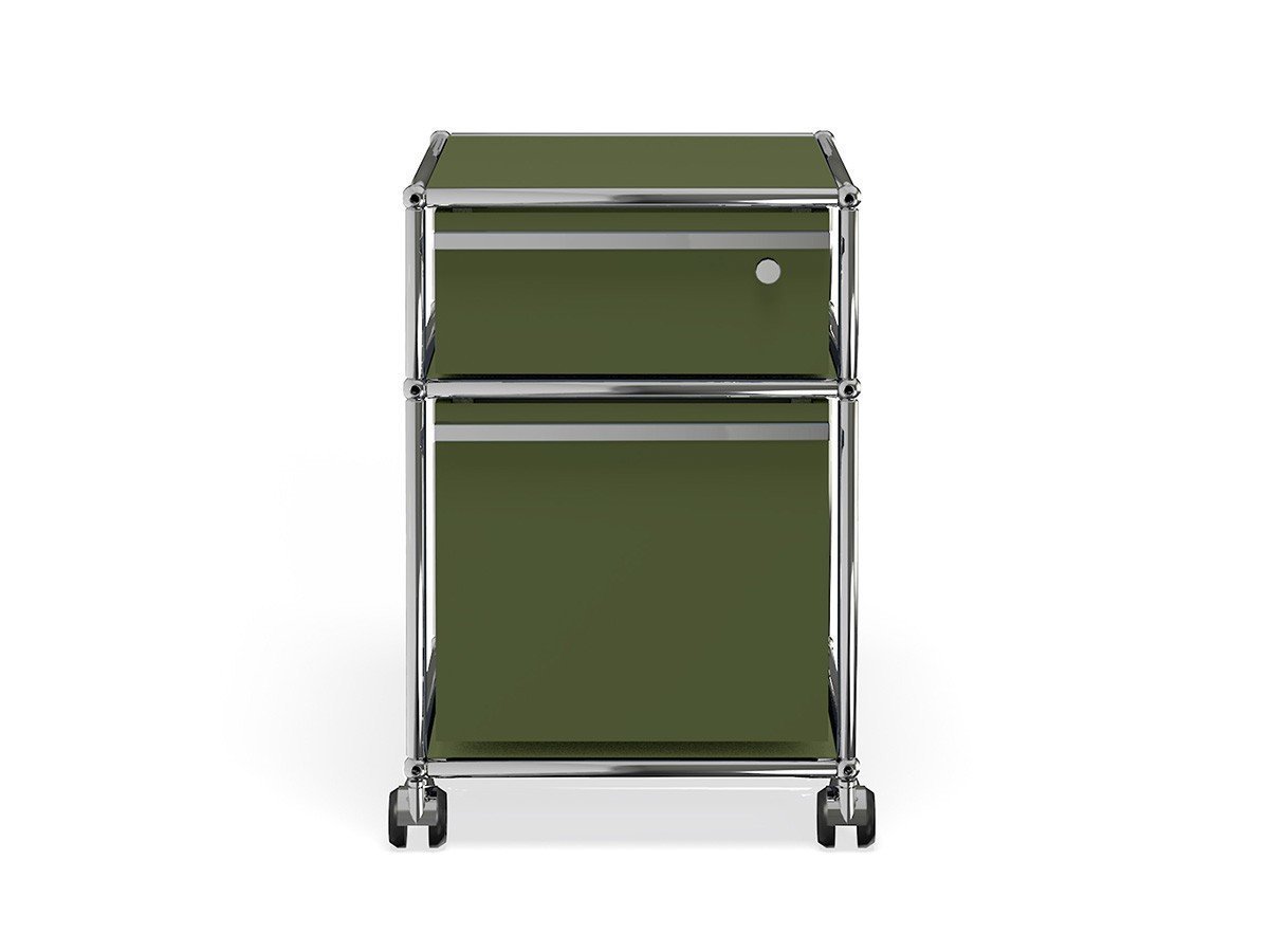 【ユーエスエム/USM / GOODS】のUSM Haller Wagon / USMハラー ワゴン(鍵付き) W / D / H:418 / 523 / 605mm A6サイズドロワー × 1、A4サイズドロワー × 1 インテリア・キッズ・メンズ・レディースファッション・服の通販 founy(ファニー) コレクション Collection, Seasonal Line シンプル Simple, Minimal ステーショナリー Stationery, Office Supplies デスク Desk, Work Desk ニューヨーク New York, NYC Style ホーム・キャンプ・アウトドア・お取り寄せ Home Living / Home & Lifestyle / Camping Gear / Outdoor Camping 家具・インテリア Home Furniture & Interior. Stylish & Functional Living Spaces 収納家具・キャビネット Storage Furniture チェストワゴン・移動式収納 Mobile Wagon オリーブグリーン(海外取り寄せ)|ID: prp329100000004293 ipo3291000000036858759