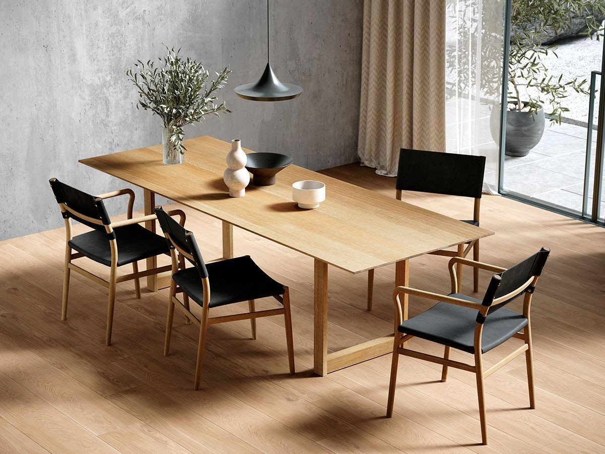 【マスターウォール/MASTERWAL / GOODS】のYU UC4 / ユー ユーシーフォー ダイニングチェア インテリア・キッズ・メンズ・レディースファッション・服の通販 founy(ファニー) 　送料無料　Free Shipping　スリム　Slim, Slim Fit　フレーム　Frame, Outline　軽量　Lightweight, Ultra Light　ホーム・キャンプ・アウトドア・お取り寄せ　Home Living / Home & Lifestyle / Camping Gear / Outdoor Camping　家具・インテリア　Home Furniture & Interior. Stylish & Functional Living Spaces　チェア・椅子　Seating & Chairs　ダイニングチェア・木製チェア　Dining Chairs　座面張地:パティーナ ブラック(レザー8)、背面レザー:パティーナ ブラック、フレーム:レッドオーク|ID: prp329100000004315 ipo3291000000034656914