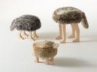 【フライミーズー/FLYMEe ZOO / GOODS】のANIMAL STOOL / アニマルスツール SSサイズ(バンビ) 左奥:サイズ違いの「Sサイズ(ウルフグレーミックス)」、手前:本商品、右奥:サイズ違いの「Lサイズ(|ID: prp329100000004326 ipo3291000000034080148