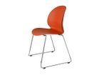 【フリッツ ハンセン/FRITZ HANSEN / GOODS】のN02 RECYCLE / N02 リサイクル チェア スレッド脚 クロームベース N02-20 ダークオレンジ|ID:prp329100000004371