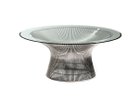 【ノル/Knoll / GOODS】のPlatner Collection Coffee Table / プラットナーコレクション コーヒーテーブル 天板:クリアガラス、脚部:ポリッシュニッケル|ID: prp329100000004430 ipo3291000000007898198