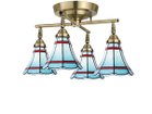 【フライミー ファクトリー/FLYMEe Factory / GOODS】のCUSTOM SERIES 4 Cross Ceiling Lamp × Stained Glass Maribu / カスタムシリーズ 4灯クロスシーリングランプ × ステンドグラス(マリブ) 人気、トレンドファッション・服の通販 founy(ファニー) 送料無料 Free Shipping ハンド Hand, Handmade ホーム・キャンプ・アウトドア・お取り寄せ Home Living / Home & Lifestyle / Camping Gear / Outdoor Camping 家具・インテリア Home Furniture & Interior. Stylish & Functional Living Spaces ライト・照明 Lamps & Lighting Fixtures シーリングライト・天井照明 Ceiling Light / Flush Mount Light thumbnail 器具本体:ゴールド、シーリング:ブルー|ID: prp329100000004551 ipo3291000000034656966