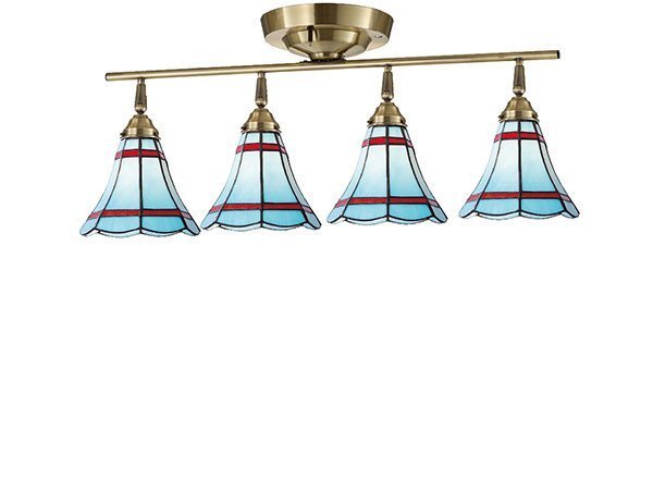 【フライミー ファクトリー/FLYMEe Factory / GOODS】のCUSTOM SERIES 4 Ceiling Lamp × Stained Glass Maribu / カスタムシリーズ 4灯シーリングランプ × ステンドグラス(マリブ) 大人の最旬トレンドファッション＆コーディネート founy(ファウニー) 　送料無料　Free Shipping　ハンド　Hand, Handmade　ホーム・キャンプ・アウトドア・お取り寄せ　Home Living / Home & Lifestyle / Camping Gear / Outdoor Camping　家具・インテリア　Home Furniture & Interior. Stylish & Functional Living Spaces　ライト・照明　Lamps & Lighting Fixtures　シーリングライト・天井照明　Ceiling Light / Flush Mount Light　 other-1|ID: prp329100000004605 ipo3291000000037077459