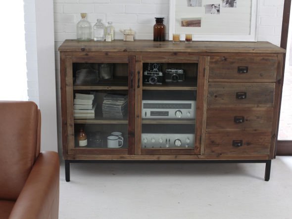 【ノットアンティークス/knot antiques / CRASH GATE / GOODS】のBABEL SIDE CABINET / バベル サイドキャビネット 高さ94cm(ガラス戸) 人気、トレンドファッション・服の通販 founy(ファニー) 　ガラス　Glass　シンプル　Simple　ヴィンテージ　Vintage　ホーム・キャンプ・アウトドア・お取り寄せ　Home,Garden,Outdoor,Camping Gear　家具・インテリア　Home Furniture & Interior. Stylish & Functional Living Spaces　収納家具・キャビネット　Storage Furniture　キャビネット　Cabinet　ホーム・キャンプ・アウトドア・お取り寄せ　Home,Garden,Outdoor,Camping Gear　家具・インテリア　Home Furniture & Interior. Stylish & Functional Living Spaces　収納家具・キャビネット　Storage Furniture　サイドボード　Sideboard　other-6|ID: prp329100000004674 ipo3291000000031543965