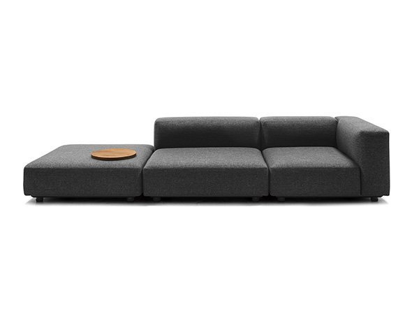 【マスターウォール/MASTERWAL / GOODS】のCOMPOSIT SYSTEM SOFA / コンポジット システムソファ ワンアーム100 インテリア・キッズ・メンズ・レディースファッション・服の通販 founy(ファニー) 　クッション　Cushion　フラット　Flat　リラックス　Relax　ホーム・キャンプ・アウトドア・お取り寄せ　Home,Garden,Outdoor,Camping Gear　家具・インテリア　Furniture　ソファー　Sofa　組合せ例:オットマンスクエア100、アームレス106、ワンアーム100 / 左アーム|ID: prp329100000004681 ipo3291000000030180707