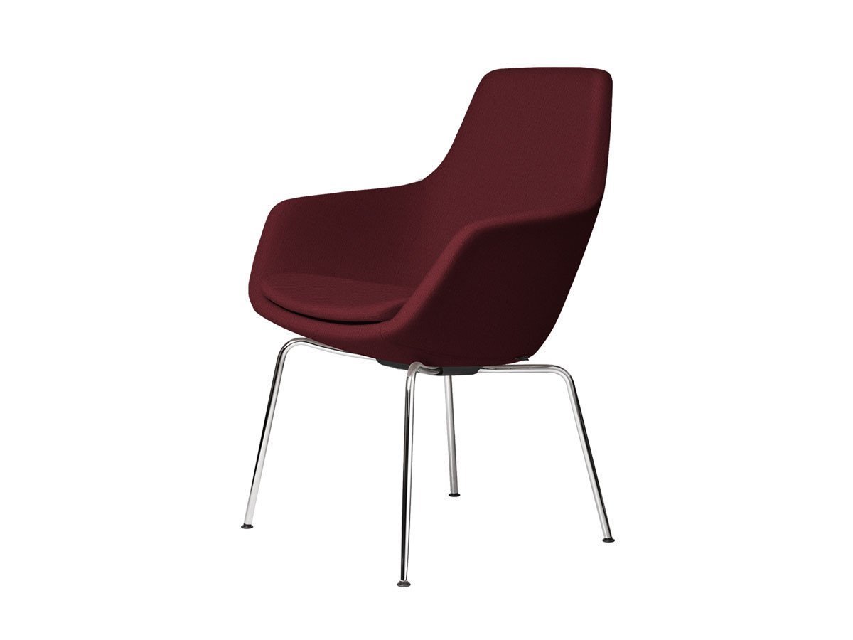 【フリッツ ハンセン/FRITZ HANSEN / GOODS】のLITTLE GIRAFFE / リトルジラフ チェア 4本脚 3201 / 3201R インテリア・キッズ・メンズ・レディースファッション・服の通販 founy(ファニー) 　テーブル　Table　ファブリック　Fabric　フレーム　Flame　送料無料　Free Shipping　ホーム・キャンプ・アウトドア・お取り寄せ　Home,Garden,Outdoor,Camping Gear　家具・インテリア　Furniture　チェア・椅子　Chair　ダイニングチェア　Dining Chair　張地:1140 レッドユニ(クリスチャンハウン)、脚部:クローム仕上|ID: prp329100000004729 ipo3291000000030227046