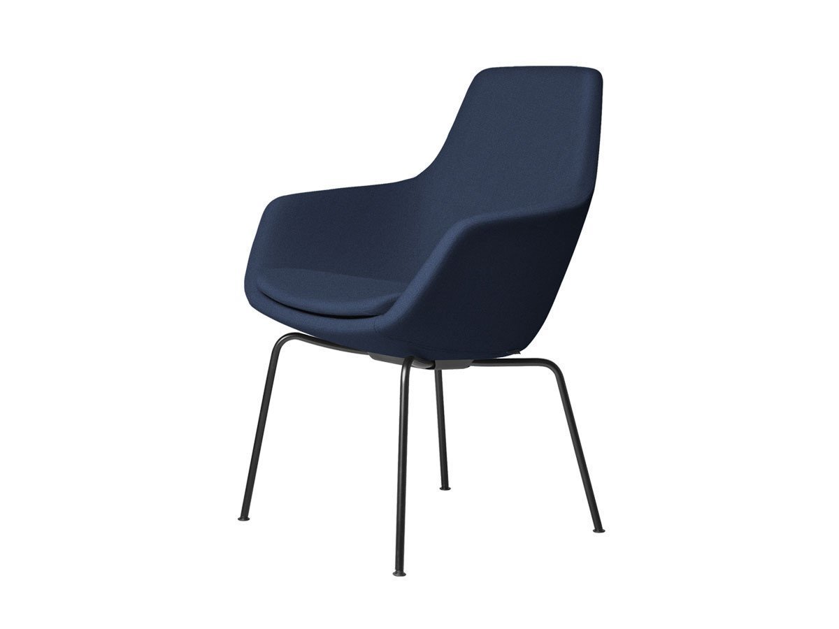 【フリッツ ハンセン/FRITZ HANSEN / GOODS】のLITTLE GIRAFFE / リトルジラフ チェア 4本脚 3201 / 3201R インテリア・キッズ・メンズ・レディースファッション・服の通販 founy(ファニー) 　テーブル　Table　ファブリック　Fabric　フレーム　Flame　送料無料　Free Shipping　ホーム・キャンプ・アウトドア・お取り寄せ　Home,Garden,Outdoor,Camping Gear　家具・インテリア　Furniture　チェア・椅子　Chair　ダイニングチェア　Dining Chair　張地:1155 ダークブルー(クリスチャンハウン)、脚部:ブラック粉体塗装仕上|ID: prp329100000004729 ipo3291000000030227159