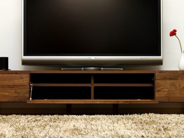 【フライミー ヴェール/FLYMEe vert / GOODS】のTV BOARD / テレビボード #15501 インテリア・キッズ・メンズ・レディースファッション・服の通販 founy(ファニー) 　ガラス　Glass　フラップ　Flap　ベーシック　Basic　モダン　Modern　ホーム・キャンプ・アウトドア・お取り寄せ　Home,Garden,Outdoor,Camping Gear　家具・インテリア　Furniture　テレビボード・テレビ台　TV Stand　テレビボード　Tv Board　デッキスペース内は可動棚が付属、3cmピッチで3段階の高さ調整が可能です。|ID: prp329100000004738 ipo3291000000030242085