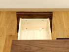 【フライミー ヴェール/FLYMEe vert / GOODS】のTV BOARD / テレビボード #15501 引出しは桐材を箱組みした後にウォールナット材を裏からネジで固定、頑丈な作りになっています。|ID: prp329100000004738 ipo3291000000030242091