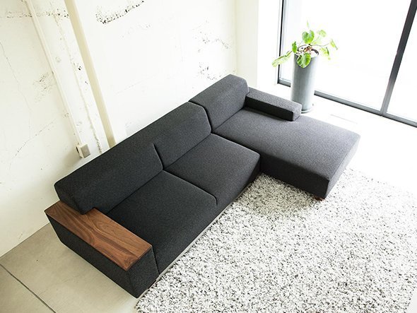 【フランネルソファ/FLANNEL SOFA / GOODS】のBRICK COUCH SOFA / ブリック 右カウチソファ インテリア・キッズ・メンズ・レディースファッション・服の通販 founy(ファニー) 　オイル　Oil　スタイリッシュ　Stylish　スプリング　Spring　フォルム　Form　ホーム・キャンプ・アウトドア・お取り寄せ　Home,Garden,Outdoor,Camping Gear　家具・インテリア　Furniture　ソファー　Sofa　カウチソファ　Couch Sofa　|ID: prp329100000004756 ipo3291000000030212819