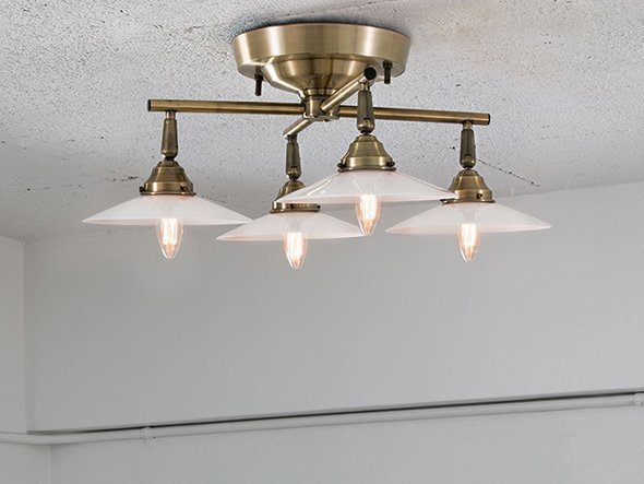 【フライミー ファクトリー/FLYMEe Factory / GOODS】のCUSTOM SERIES 4 Cross Ceiling Lamp × Trans Jam / カスタムシリーズ 4灯クロスシーリングランプ × トランス(ジャム) 人気、トレンドファッション・服の通販 founy(ファニー) 　送料無料　Free Shipping　ガラス　Glass, Glassware　シンプル　Simple, Minimal　フォルム　Silhouette, Form　台形　A-Line, Trapezoid Shape　ホーム・キャンプ・アウトドア・お取り寄せ　Home Living / Home & Lifestyle / Camping Gear / Outdoor Camping　家具・インテリア　Home Furniture & Interior. Stylish & Functional Living Spaces　ライト・照明　Lamps & Lighting Fixtures　シーリングライト・天井照明　Ceiling Light / Flush Mount Light　other-3|ID: prp329100000004846 ipo3291000000031540114