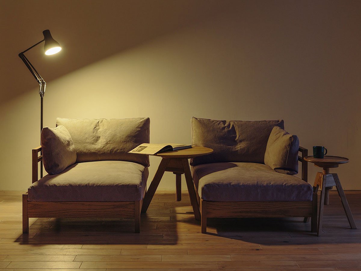 【広松木工/Hiromatsu Furniture / GOODS】のRIPOSO / リポーゾ カウチ 136 インテリア・キッズ・メンズ・レディースファッション・服の通販 founy(ファニー) 　ヴィンテージ　Vintage Style　クッション　Cushion, Throw Pillow　ファブリック　Fabric, Textile　フレーム　Frame, Outline　ルーズ　Loose, Oversized　ホーム・キャンプ・アウトドア・お取り寄せ　Home Living / Home & Lifestyle / Camping Gear / Outdoor Camping　家具・インテリア　Home Furniture & Interior. Stylish & Functional Living Spaces　その他 インテリア雑貨、家具　Home Decor & Furniture Extras　参考イメージレフトとライト、2台を揃えることで、並べて置いたり、離したり、配置する向|ID: prp329100000004855 ipo3291000000030200478