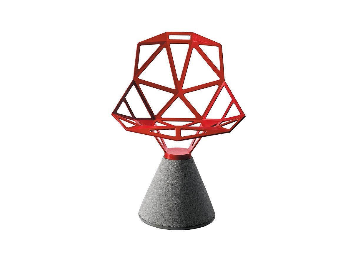 【マジス/MAGIS / GOODS】のCHAIR ONE / チェア ワン コンクリートベース × 座面回転式 インテリア・キッズ・メンズ・レディースファッション・服の通販 founy(ファニー) 　送料無料　Free Shipping　座面レッド、ベースコンクリート|ID: prp329100000004924 ipo3291000000030256559