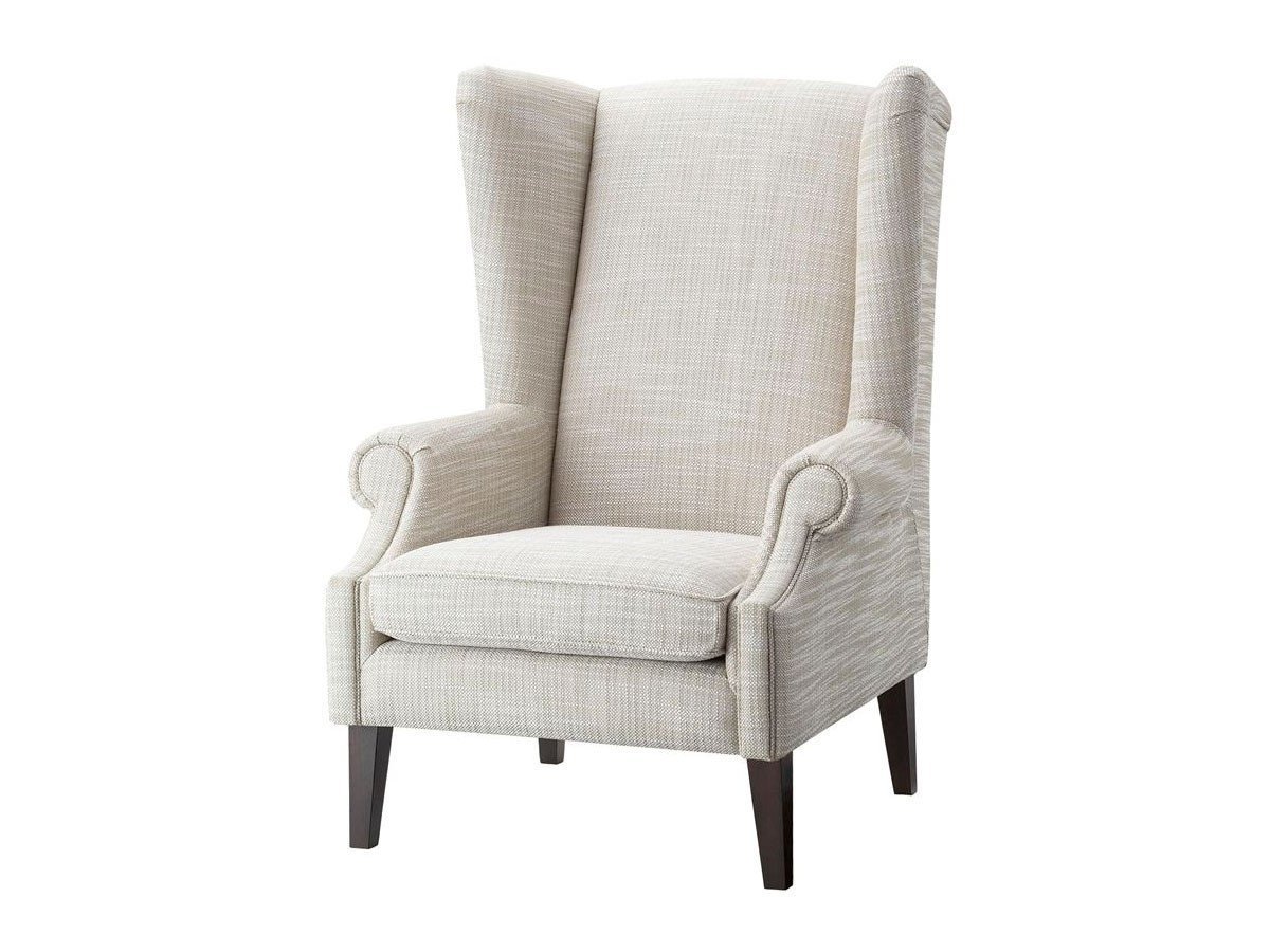 【フライミー ブラン/FLYMEe Blanc / GOODS】のLOUNGE CHAIR / ウイングバックチェア n5929 インテリア・キッズ・メンズ・レディースファッション・服の通販 founy(ファニー) 　クラシカル　Classical, Vintage-Inspired　シンプル　Simple, Minimal　スマート　Smart, Elegant　フォルム　Silhouette, Form　モダン　Modern, Contemporary　エレガント 上品　Elegant　ホーム・キャンプ・アウトドア・お取り寄せ　Home Living / Home & Lifestyle / Camping Gear / Outdoor Camping　家具・インテリア　Home Furniture & Interior. Stylish & Functional Living Spaces　チェア・椅子　Seating & Chairs　ラウンジチェア・リクライナー　Lounge Chairs / Recliners　張地:脚部ダークブラウン|ID: prp329100000004943 ipo3291000000034971693