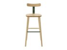 【ティーアンドオー/T&O / GOODS】のT3 Bar Stool High / T3バースツール ハイ ウッド:メープル C-0(ウレタン塗装 / ナチュラルクリア)、スチール:グリーン|ID: prp329100000004986 ipo3291000000034836803