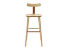 【ティーアンドオー/T&O / GOODS】のT3 Bar Stool High / T3バースツール ハイ ウッド:メープル C-0(ウレタン塗装 / ナチュラルクリア)、スチール:レッド|ID: prp329100000004986 ipo3291000000034922567