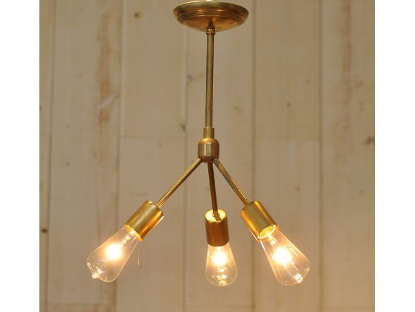 【アクメファニチャー /ACME Furniture / GOODS】のSOLID BRASS LAMP 3ARM 45° / ソリッド ブラスランプ 3アーム45° 人気、トレンドファッション・服の通販 founy(ファニー) 　送料無料　Free Shipping　シンプル　Simple　フォルム　Form　ヴィンテージ　Vintage　ホーム・キャンプ・アウトドア・お取り寄せ　Home,Garden,Outdoor,Camping Gear　家具・インテリア　Furniture　ライト・照明　Lighting & Light Fixtures　シーリングライト　Ceiling Light　other-5|ID: prp329100000005009 ipo3291000000031542197