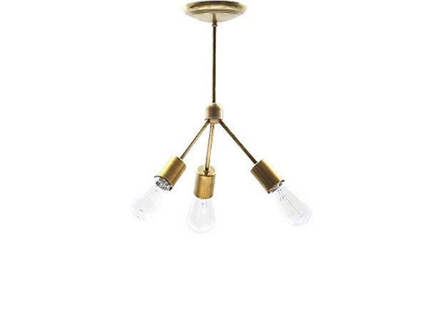 【アクメファニチャー /ACME Furniture / GOODS】のSOLID BRASS LAMP 3ARM 45° / ソリッド ブラスランプ 3アーム45° 人気、トレンドファッション・服の通販 founy(ファニー) 　送料無料　Free Shipping　シンプル　Simple, Minimal　フォルム　Silhouette, Form　ヴィンテージ　Vintage Style　ホーム・キャンプ・アウトドア・お取り寄せ　Home Living / Home & Lifestyle / Camping Gear / Outdoor Camping　家具・インテリア　Home Furniture & Interior. Stylish & Functional Living Spaces　ライト・照明　Lamps & Lighting Fixtures　シーリングライト・天井照明　Ceiling Light / Flush Mount Light　 other-1|ID: prp329100000005009 ipo3291000000036930564