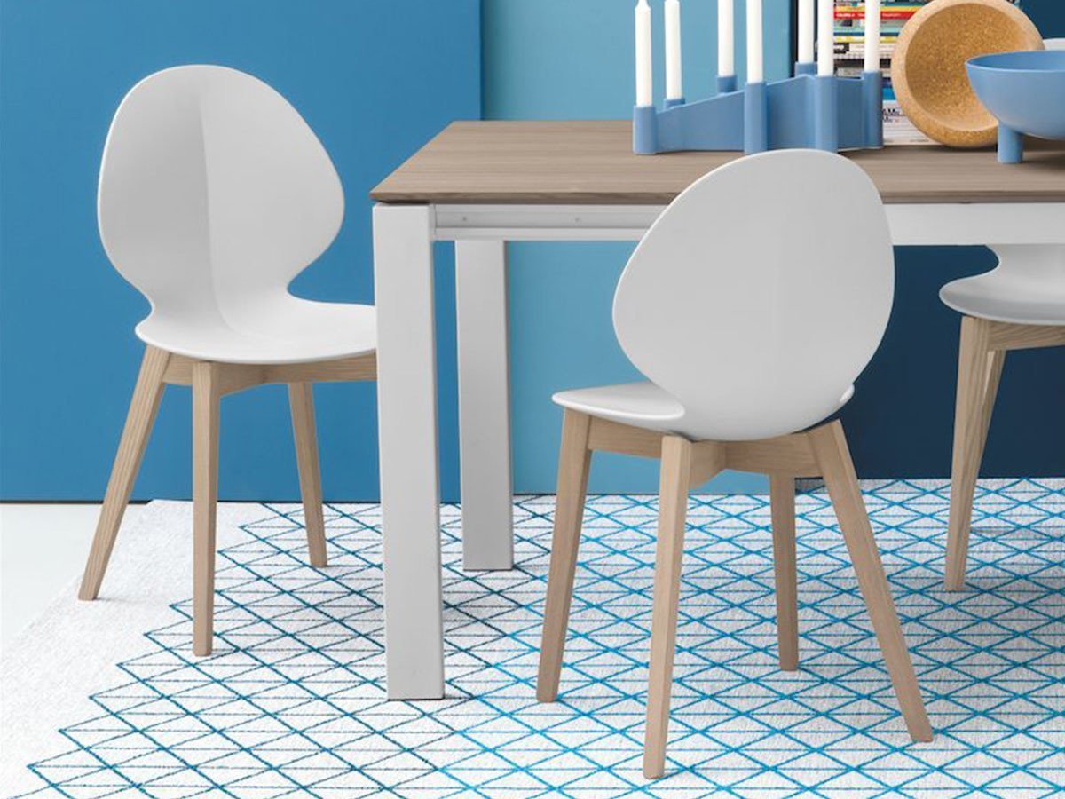 【カリガリス/Calligaris / GOODS】のBASIL / バジル 樹脂シート CS/1348 インテリア・キッズ・メンズ・レディースファッション・服の通販 founy(ファニー) 　送料無料　Free Shipping　メタル　Metal, Metal Parts　モチーフ　Motif, Design Theme　ホーム・キャンプ・アウトドア・お取り寄せ　Home Living / Home & Lifestyle / Camping Gear / Outdoor Camping　家具・インテリア　Home Furniture & Interior. Stylish & Functional Living Spaces　チェア・椅子　Seating & Chairs　ダイニングチェア・木製チェア　Dining Chairs　シートP94 マットオプティックホワイト、脚部P27 ナチュラル|ID: prp329100000005020 ipo3291000000034876644