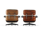 【ハーマンミラー/Herman Miller / GOODS】のEames Lounge Chair&Ottoman / イームズラウンジチェア&オットマン ブラック皮革 左:ウォールナット、右:サントスパリサンダー|ID: prp329100000005044 ipo3291000000030229376