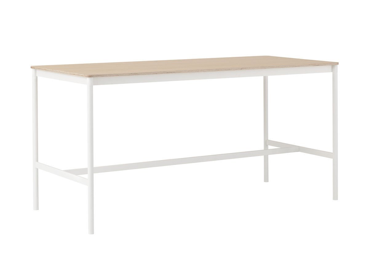 【ムート/MUUTO / GOODS】のBASE HIGH TABLE / ベース ハイテーブル(190 × 85 × H:95) インテリア・キッズ・メンズ・レディースファッション・服の通販 founy(ファニー) 　アクリル　Acrylic　シンプル　Simple　テーブル　Table　フレーム　Flame　ホーム・キャンプ・アウトドア・お取り寄せ　Home,Garden,Outdoor,Camping Gear　家具・インテリア　Furniture　テーブル　Table　コンソール・カウンターテーブル　Console/Counter Table　オークベニヤ / プライウッド / ホワイト|ID: prp329100000005069 ipo3291000000030182917